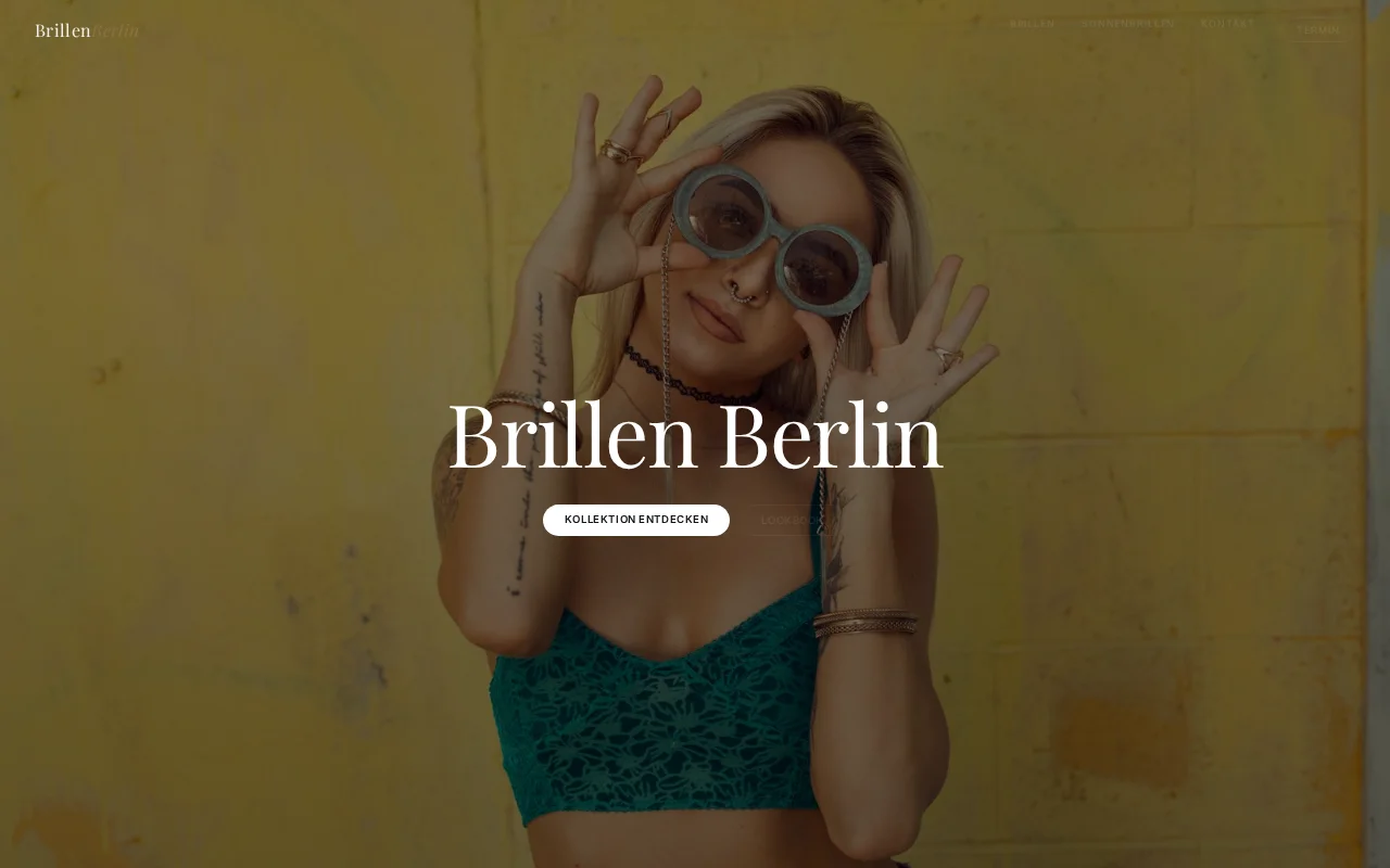 Brillen Webdesign – Optiker Website