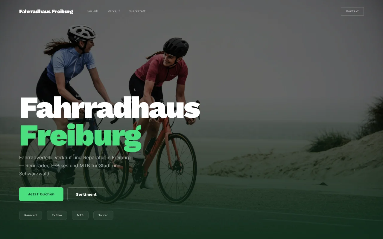 Tour Fahrradladen – Website für ein Fahrradgeschäft und Fahrradservice